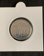 Moneda 5000 lei 2003 aluminiu