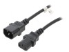 Cablu Prelungitor IEC C13 la C14 5m Negru 10A 250V, Goobay