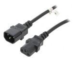 Cablu Prelungitor IEC C13 la C14 5m Negru 10A 250V