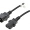 Cablu Prelungitor IEC C13 la C14 5m Negru 10A 250V