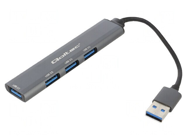 Hub USB USB A soclu x4,USB A mufă USB 3.0 PnP grafit 5Gbps - Hub USB 4 porturi USB 3.0