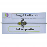 Bratara therapy angel collection jad serpentin 6-8mm, Stonemania Bijou