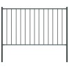 VidaXL Panou de gard cu st&acirc;lpi, oțel vopsit &icirc;n c&acirc;mp electrostatic, 1,81x0,75 m, antracit 145212