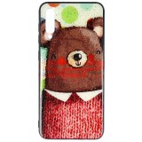 Husa Samsung Galaxy A50 UV Copy Glass cu Model Bear - Protectie Telefon