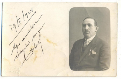 AD 1645 C.P.VECHE -BARBAT IN TINUTA DE EPOCA -FOTO G.MAKSAY, GALATZ, GALATI-1924 foto