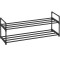 SONGMICS Suport pantofi 92x30x34 cm, 2 niveluri, suprapozabil, structura metalica, negru