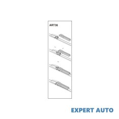 Stergator parbriz pasager mercedes-benz clk 06/2002➝ cod:art36 22 Alta marca Alt model #7 foto