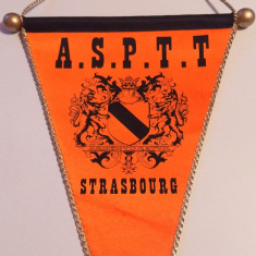 Fanion (vechi) Sportiv - Asociatia Sportiva "ASPTT" STRASBOURG (Franta)