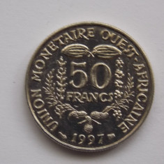 50 FRANCS 1997 STATELE AFRICANE DE VEST-AUNC