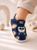 Cumpara ieftin Sandalute cu luminite pentru super bebelusi - Ursulet (Marime Disponibila: 6-9