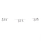 Ghirlanda Decorativa de Halloween cu Fantome Albe 1.5m
