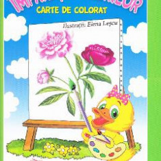 Imparatia Florilor. Carte de colorat - Elena Lescu