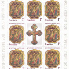 ROMANIA 2011 - SFINTELE PASTI, MINICOALA, MNH - LP 1893d