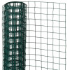 Nature Plasă din s&acirc;rmă, verde, 1x5 m, oțel cu plastic, 25 mm, pătrat