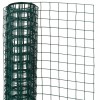 Nature Plasă din s&acirc;rmă, verde, 1x5 m, oțel cu plastic, 25 mm, pătrat 409379