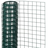 Nature Plasa din sarma verde 0,5 x 5 m otel cu plastic 13 mm patrat GartenMobel Dekor, vidaXL