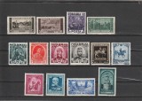 ROMANIA 1938 LP 128 CENTENARUL NASTERII REGELUI CAROL I SERIE MNH