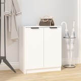 VidaXL Pantofar, alb, 59x35x70 cm, lemn prelucrat