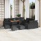 vidaXL Set de canapele pentru grădină 14 pcs Negru 110 x 55 x 71 cm 3363629