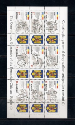 ROMANIA 2019 - CONSTITUTIA - BLOC - LP 2234a foto