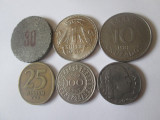 Cumpara ieftin Lot 5 monede colectie+proba moneda 30,vedeti foto, Europa, Cupru-Nichel