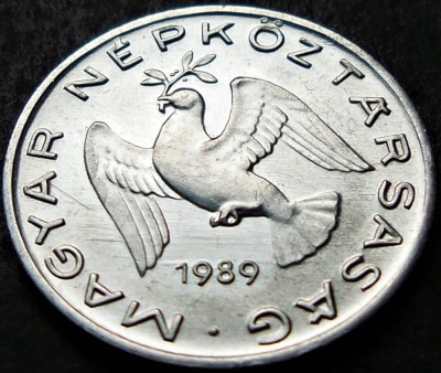 Moneda 10 FILLER - RP UNGARA / UNGARIA, anul 1989 * cod 1051 = UNC foto