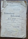 Calendarul Refacerii pe 1919 &mdash; București 1918, &bdquo;Speranța&rdquo;, aprobat de Cenzură