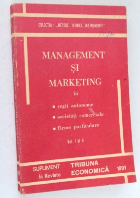 Management si Marketing in regii autonome, societati comercia foto