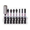 Set 7 Capete Surubelnita Impact Bosch, 50mm, PH2, PZ2, T20, T25, T30 + Adaptor Biti 1/4&quot;