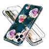 Husa TPU OEM Shockproof Rose Full Cover pentru Apple iPhone 11 Pro Max, Multicolor