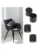 Set 4 buc. protectii anti-zgarieturi picioare scaun diametru 22mm culoare neagra