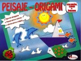 Peisaje-Origami (albastru) |