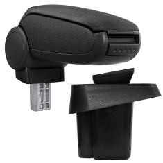 [pro.tec] Marca specifica pentru cotiera auto Suzuki SX4 + Fiat Sedici - cotiera auto - cu compartiment pentru depozitare - tesatura - negru HausGarde