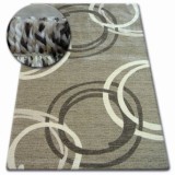 Covor Shadow 8645 bej &icirc;ntunecat si maro, 120x170 cm