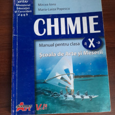 Chimie -Manual pentru clasa a X-a. Scoala de Arte si Meserii - Iovu, Mircea