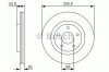Disc frana NISSAN X-TRAIL (T31) (2007 - 2013) BOSCH 0 986 479 R89
