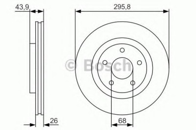 Disc frana NISSAN X-TRAIL (T31) (2007 - 2013) BOSCH 0 986 479 R89 foto
