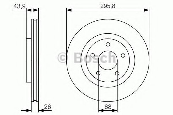 Disc frana NISSAN X-TRAIL (T31) (2007 - 2013) BOSCH 0 986 479 R89