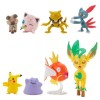 Set 8 Figurine Pokemon Battle 5cm: Pikachu, Jigglypuff, Rockruff, Sneasel, Abra, Ditto, Leafeon, Magikarp - Jazwares