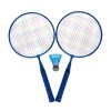 Set Badminton, 1 x fluturas, 46 cm, maner anti-aluncare, Albastru, General