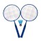Set Badminton, 1 x fluturas, 46 cm, maner anti-aluncare, Albastru