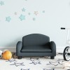 VidaXL Canapea pentru copii, gri închis, 50x40x30 cm, material textil