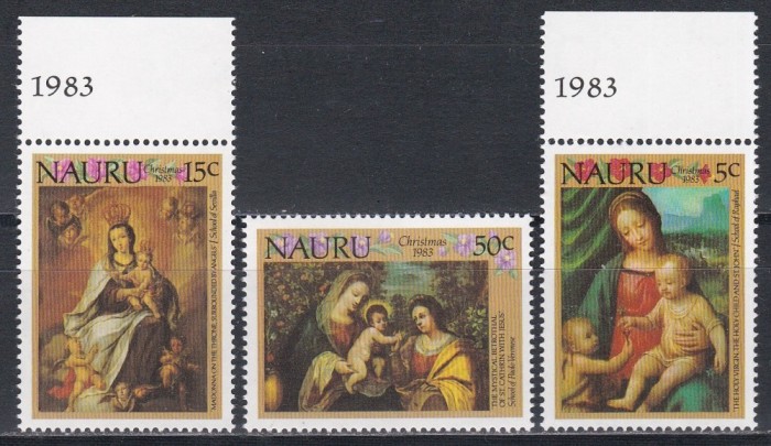 Nauru 1983 - Crăciun - Picturi de Raffael, Veronese, MNH