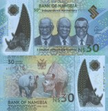 NAMIBIA █ bancnota █ 30 Dollars █ 2020 █ P-18 █ POLYMER █ COMEMORATIV █ UNC █ necirculata