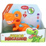 Jucarie interactiva Dragon-I - Junior Megasaur T-Rex, portocaliu