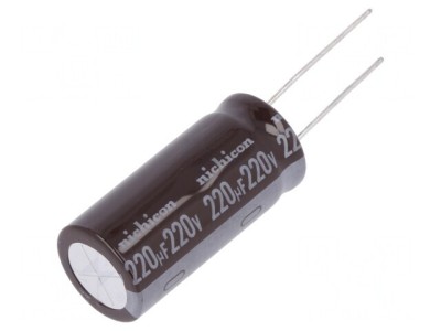 Condensator Electrolitic THT 220uF 220V &amp;Oslash;16x35.5mm foto