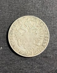 Moneda 20 kreuzer 1842 Austria semn monetarie E Kalsburg
