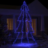 VidaXL Brad Crăciun conic 360 LED-uri, 143x250 cm, interior &amp; exterior