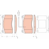 Placute frana Alfa Romeo 156 Sportwagon (932) 02.97-05.06, Fata, TRW
