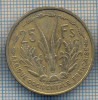 AX 514 MONEDA-AFRICA OCCIDENTALA FRANCEZA-25 FRANCS-ANUL1956-STAREA CARE SE VEDE